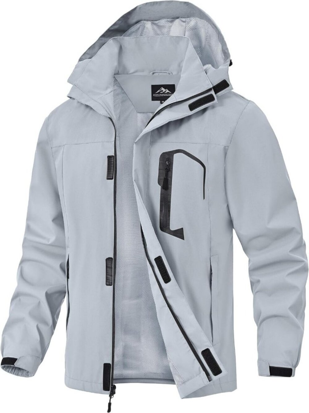 Lightweight Waterproof Hiking Jacket with Hood | Men's Windbreaker for Outdoor